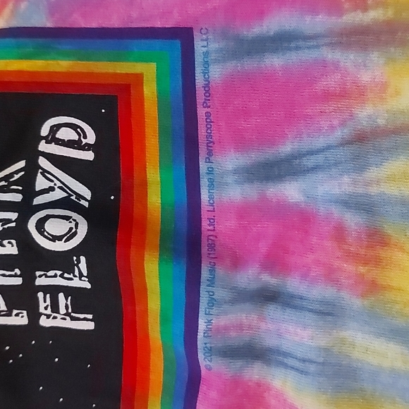 2021 Pink Floyd Tie-Dye T-Shirt Size Medium Unisex - Picture 5 of 7